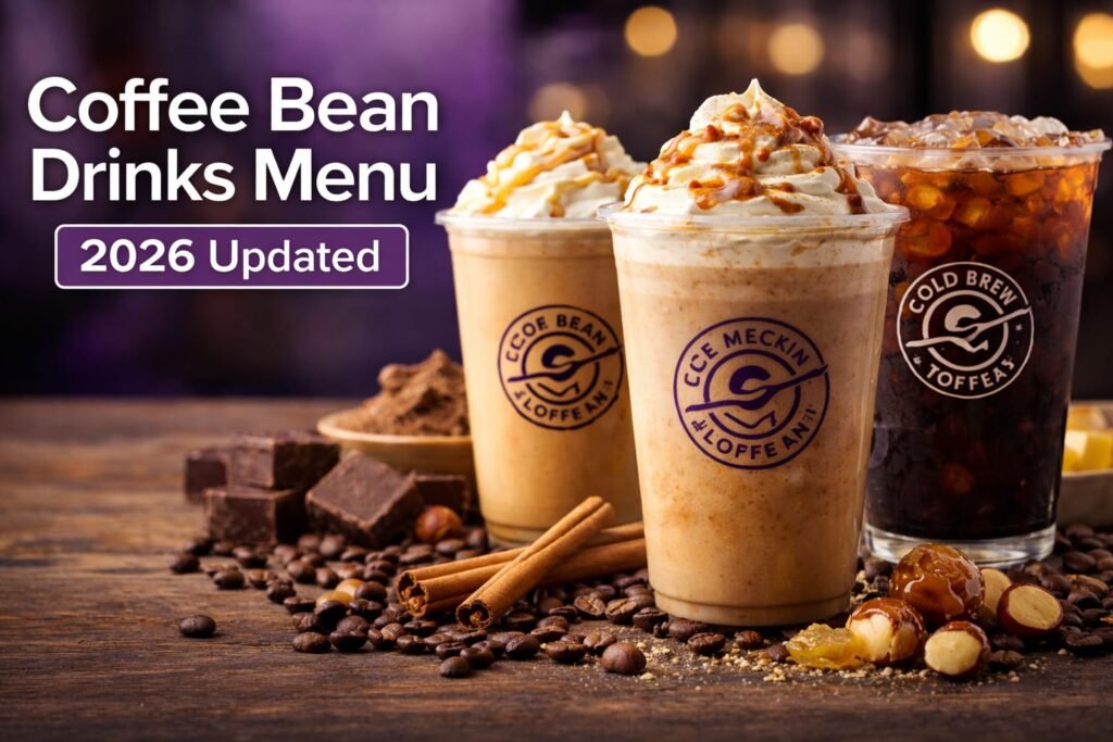coffee bean drinks menu