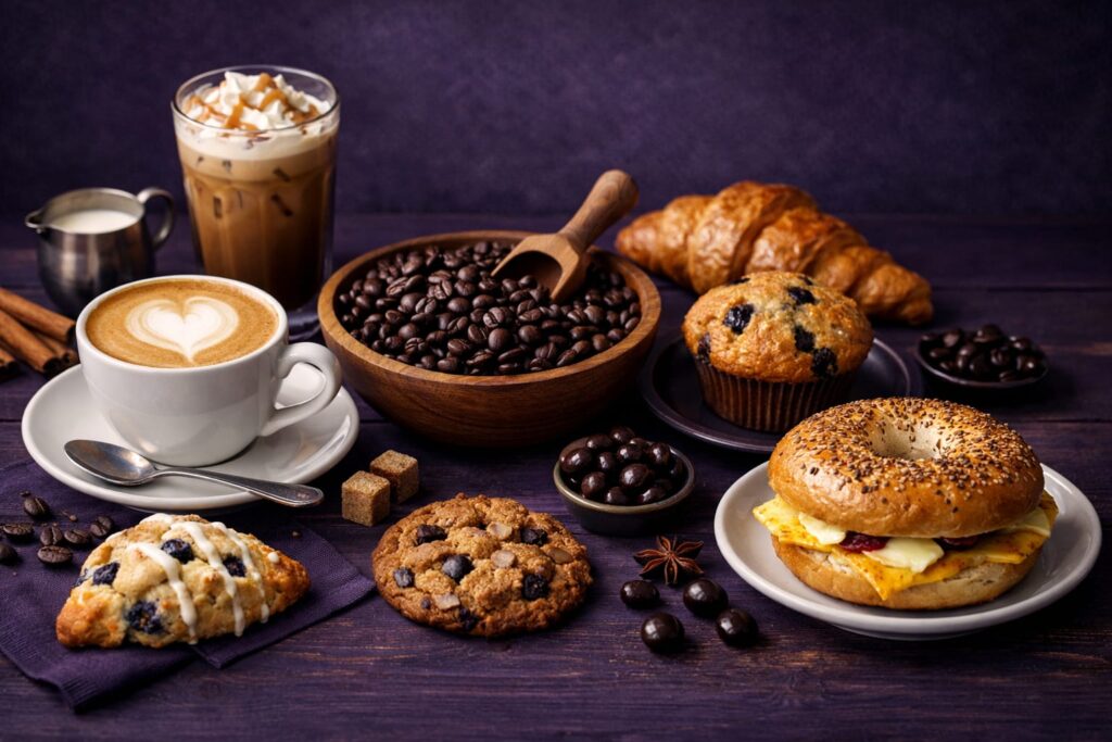 coffee bean food menu