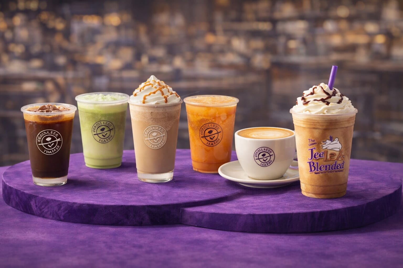 coffee bean and tea leaf menu with prices and pictures